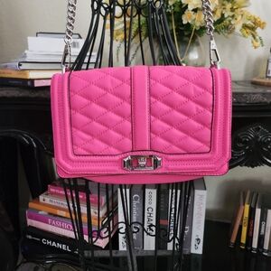 Rebecca Minkoff Love Quilted Leather Crossbody bag & dust bag